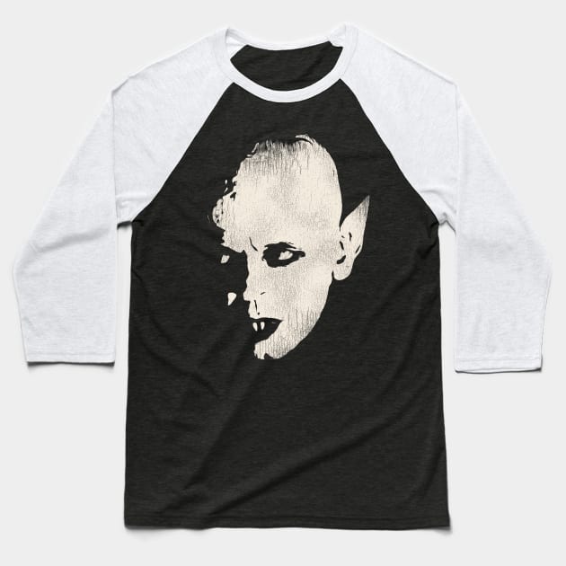 Nosferatu 1979 Baseball T-Shirt by darklordpug